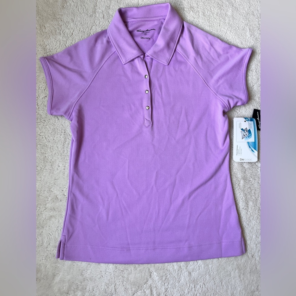 NWT Tommy Armour Purple Polo Golf Shirt Women Small